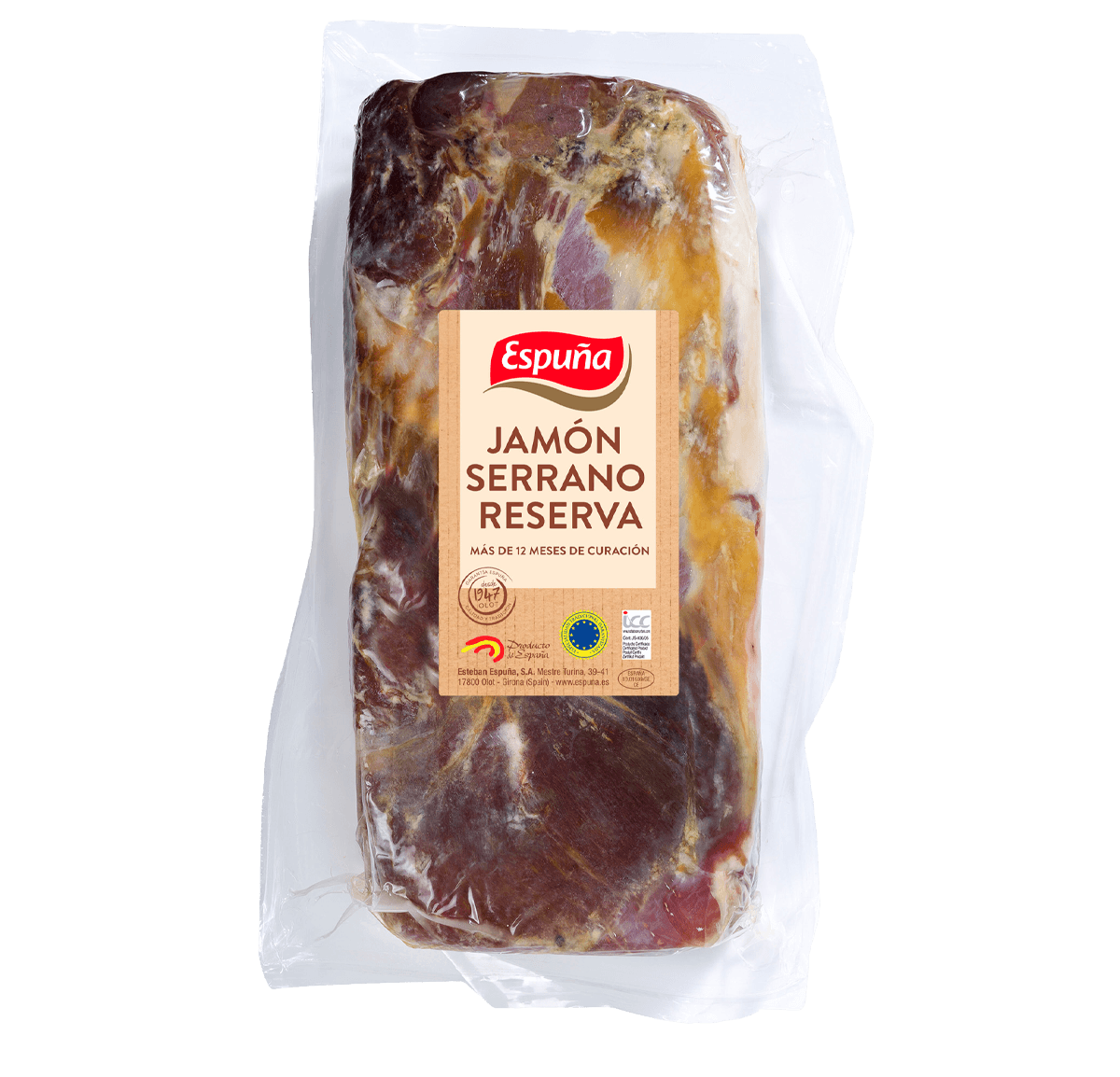 Jamón serrano reserva bloque (12 meses)