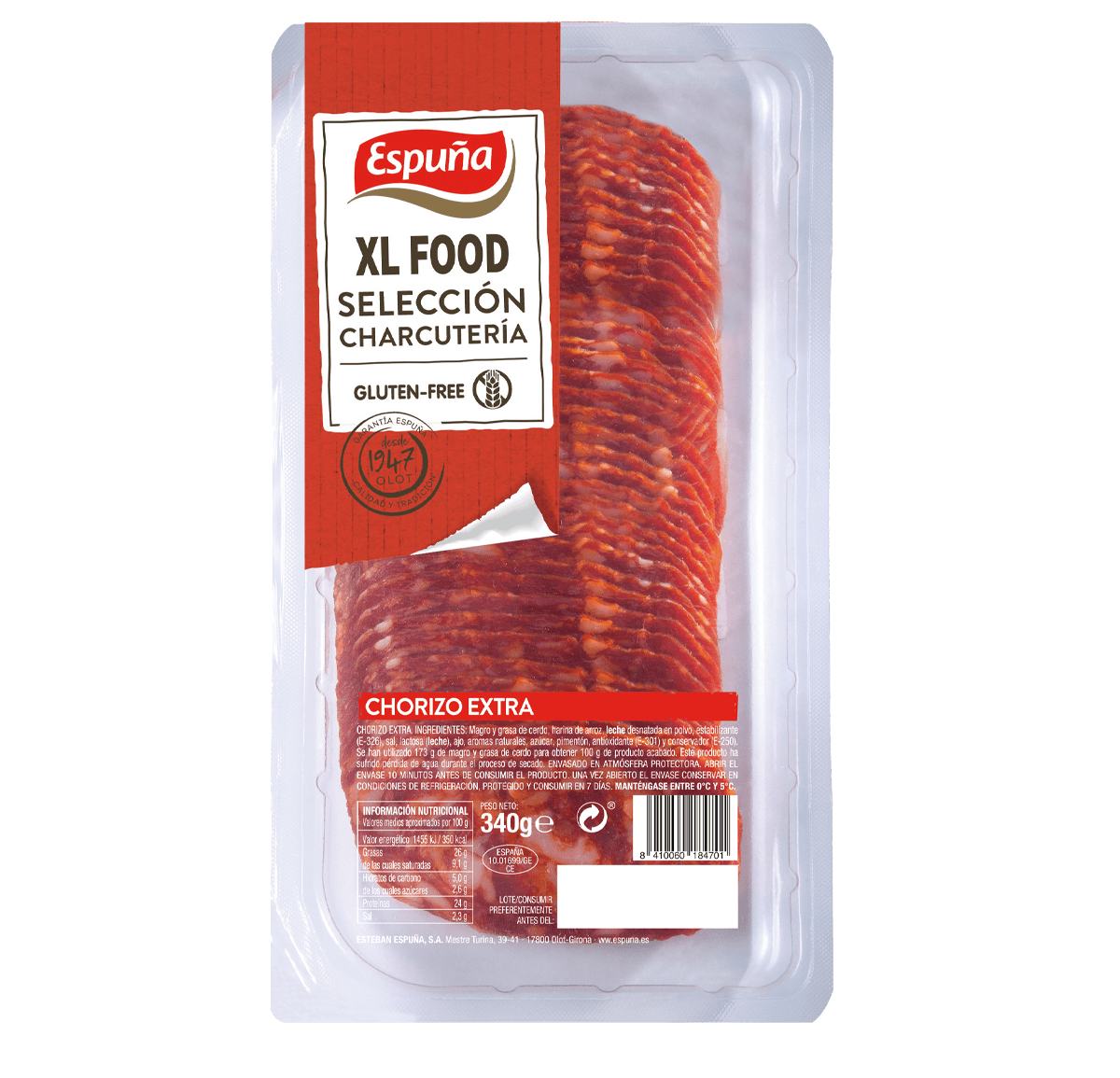 Chorizo lonchas 340g