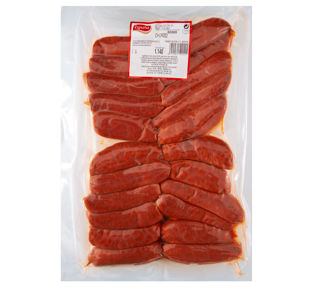 Chorizo barbacoa granel