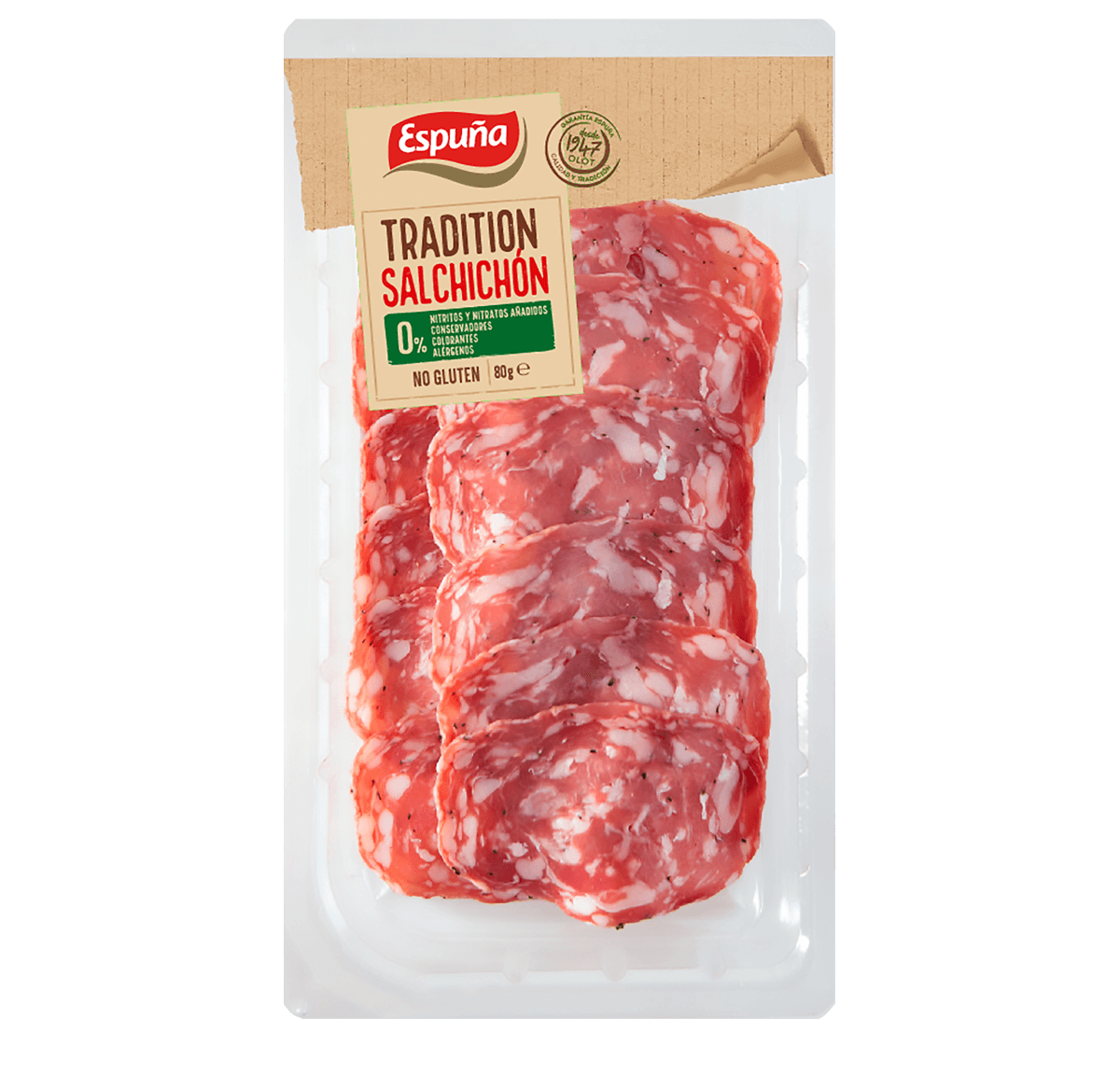 Tradition salchichón cular lonchas 80g