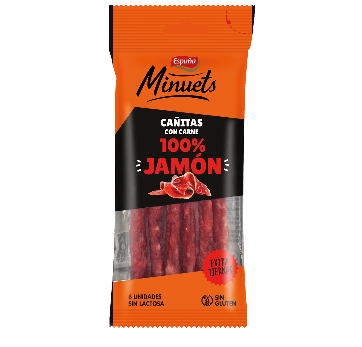 Minuets cañitas jamón 40g